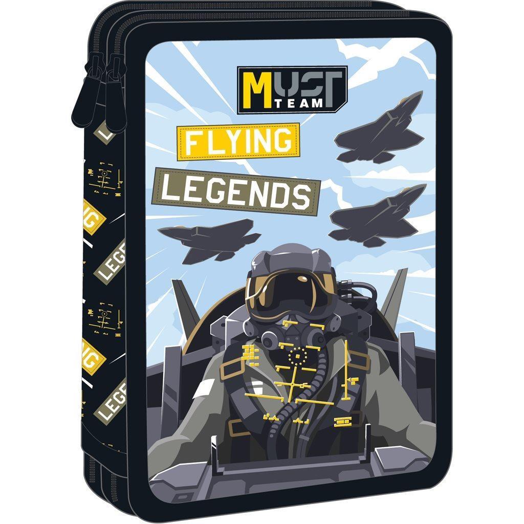 Σχολική Κασετίνα Διπλή Γεμάτη Must Team Flying Legends
