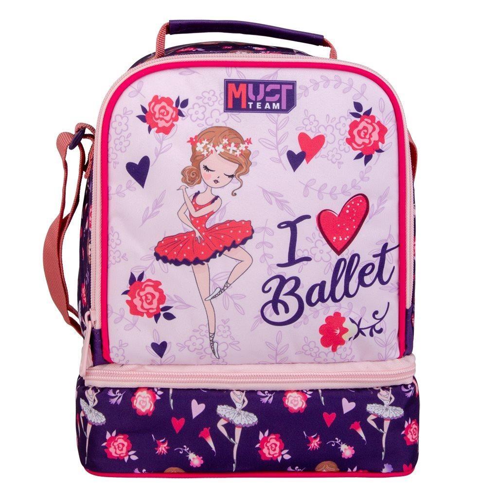 Τσαντάκι Φαγητού Ισοθερμικό Must Team Yummy I Love Ballet 2 Θήκες