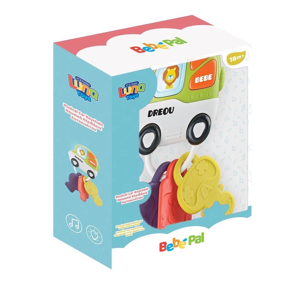Κλειδάκια Αυτοκινήτου Luna Toys με μουσική και φως 15x7x6,3x20,7 εκ. 2 Σχέδια