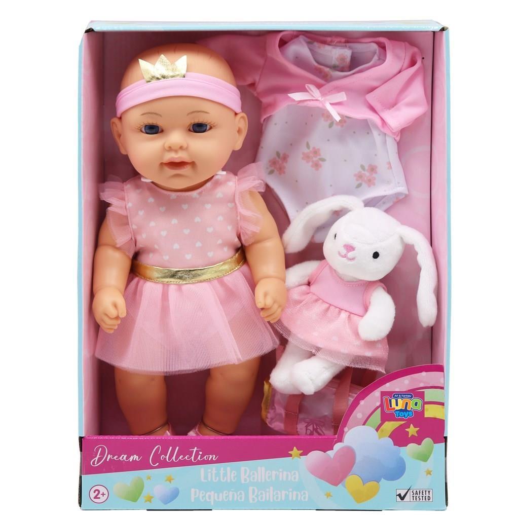 Κούκλα Μωρό 30,5 εκ. Luna Toys Μπαλαρίνα Σετ