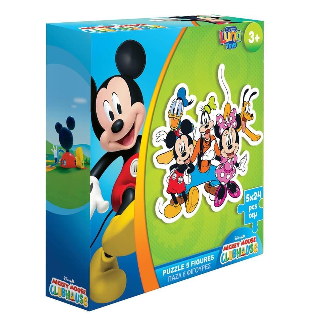 Παζλ Disney Luna Toys 5 Φιγούρες 24τμχ. 26x26x6,5εκ.