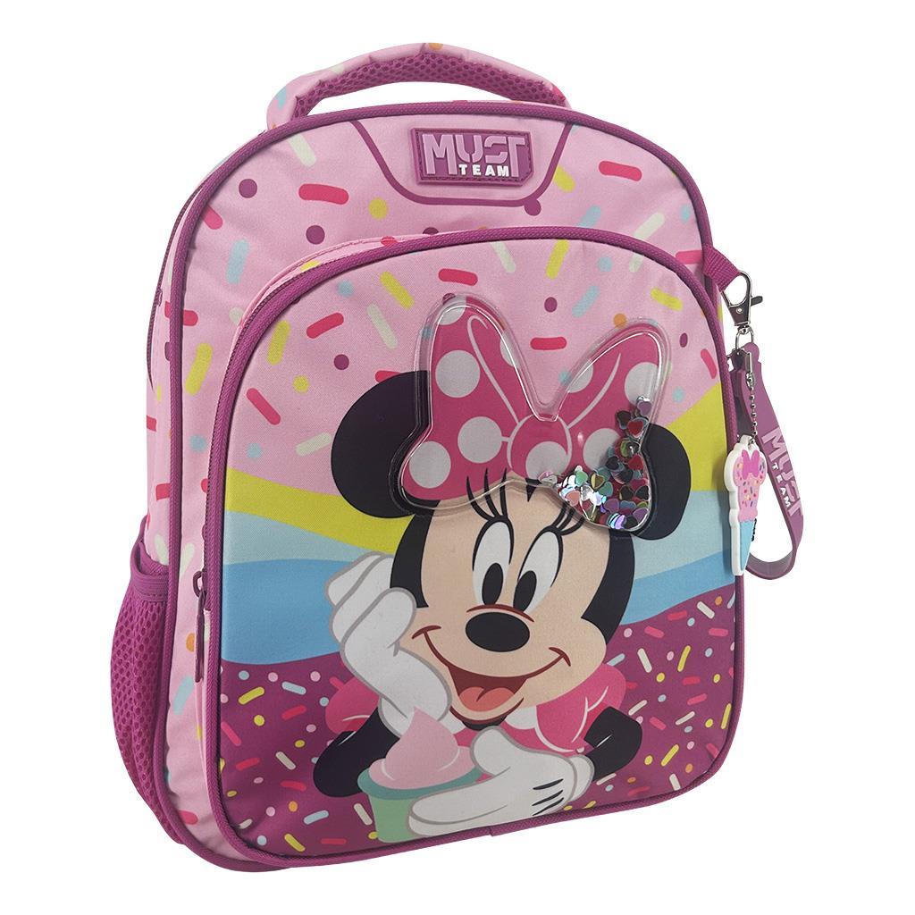 Σχολική Τσάντα Πλάτης Νηπίου Disney Minnie Mouse Pink Must Team 2 Θήκες