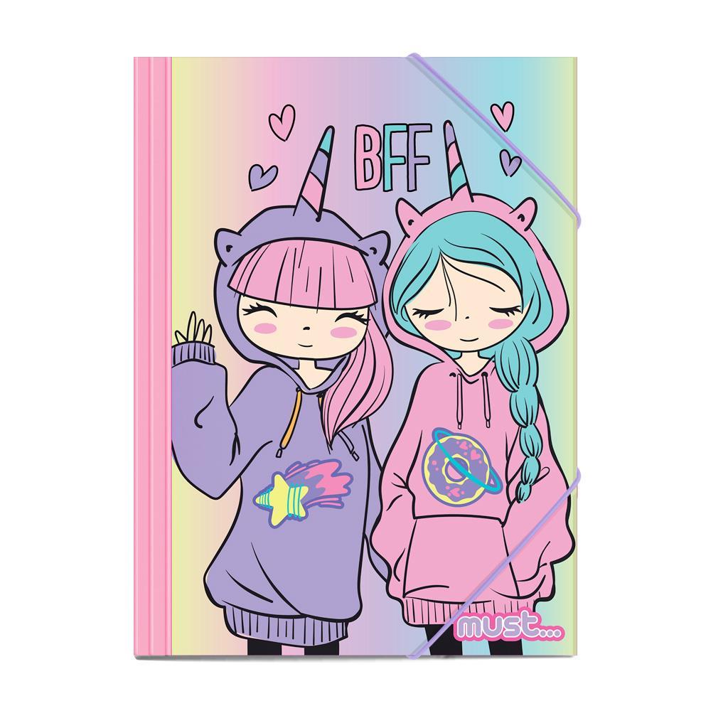 Φάκελος Λάστιχο Must Best Friends Forever Χάρτινος 25x35 εκ.