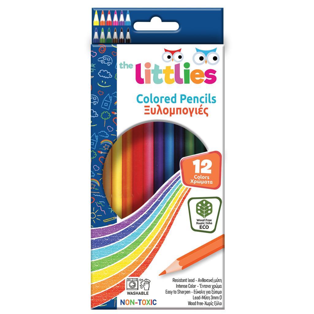 Ξυλομπογιές Wood Free The littlies 12 Χρώματα